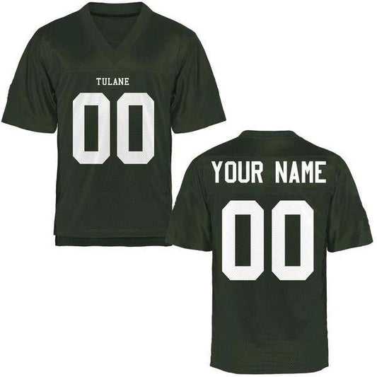 Custom Tulane Green Wave Jersey Name and Number NCAA College Football by My Store