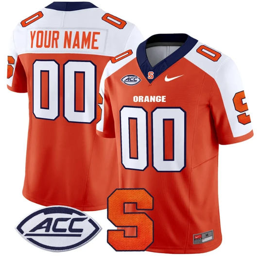 Custom Syracuse Orange Jersey Name and Number Vapor Limited College Football Orange Alternate by My Store