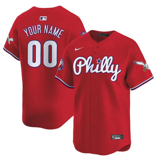 Custom Phillies and Eagles Jersey Name, Number Vapor Premier Limited Stitched White by My Store