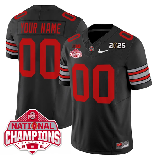 Custom Ohio State Jersey Heritage Stripe 2025 CFP Patch National Champions by My Store NCAA Football Jerseys