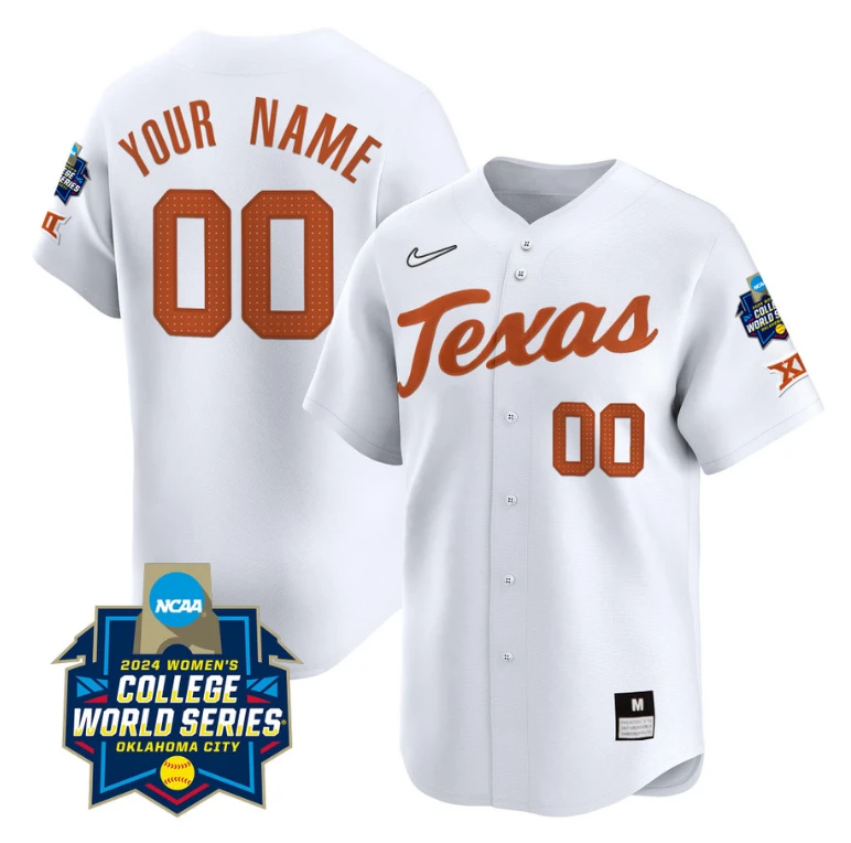Custom Texas AM Aggies Jersey 2024 College World Series Champions Vapor Premier Limited NCAA Baseball Stitched White by My Store