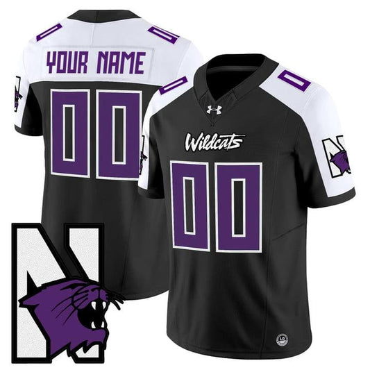 Custom Northwestern Wildcats Jersey Name, Number Honoring 95 Stitched Black Alternate by NCAA Football Jersey