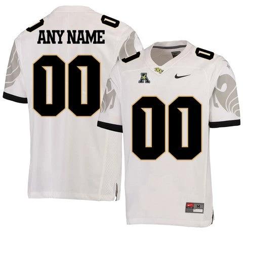 Custom UCF Knights Jersey Name and Number NCAA College Football White by My Store