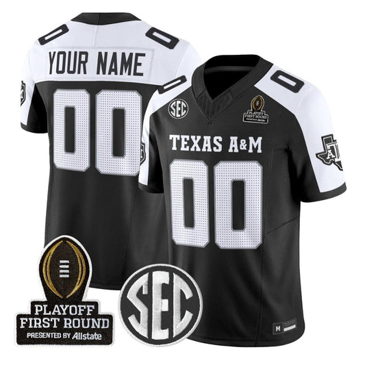 Custom Texas A&M Aggies Jersey 2025 Playoff First Round Stitched by My Store NCAA Football Jerseys
