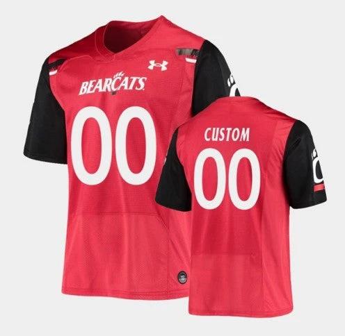 Custom Cincinnati Bearcats Jersey Name and Number NCAA College Football Red Under Armour Replica by My Store