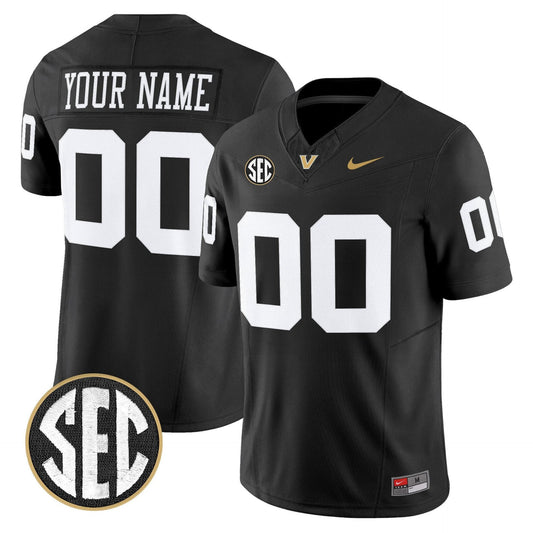 Custom Vanderbilt Commodores Jersey Name, Number 2025 Limited Stitched Black by My Store