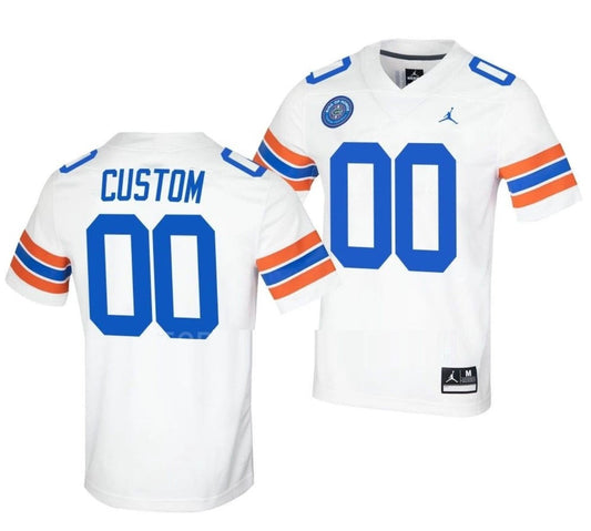 Custom Florida Gators Jersey Name and Number NCAA College Football Ring Of Honor White by My Store