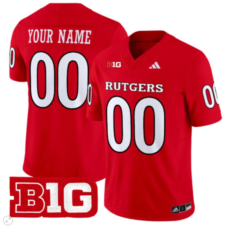 Custom Rutgers Scarlet Knights Jersey Name and Number Vapor Limited Football Red by My Store