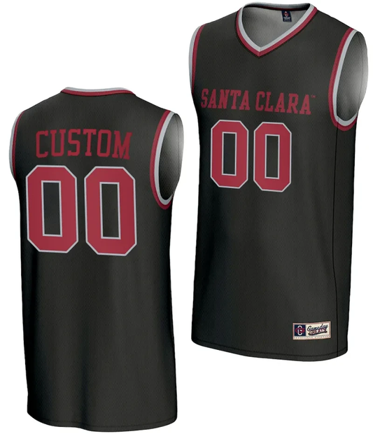 Custom Santa Clara Broncos Jersey Name and Number Basketball NIL Lightweight Black by My store basketball