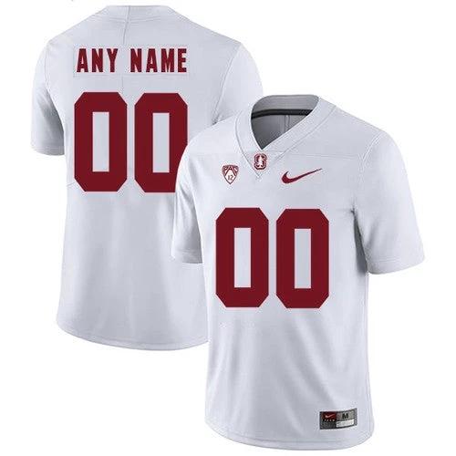 Custom Stanford Cardinal Jersey Name and Number NCAA College Football White by My Store