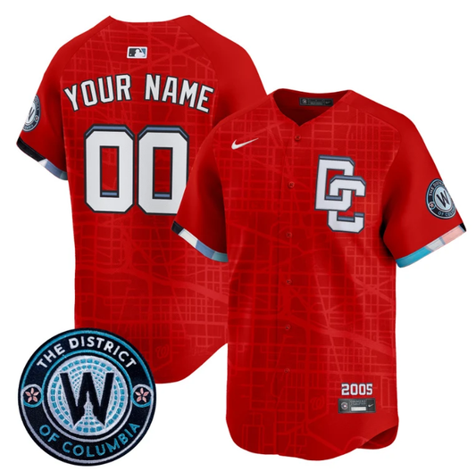 Custom Washington Nationals Jersey 2025 City Connect Vapor Premier Limited Stitched Red by My Store