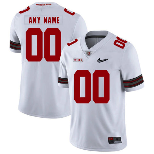 Custom Ohio State Buckeyes Jersey Name and Number NCAA College Football Diamond Patch White by My Store