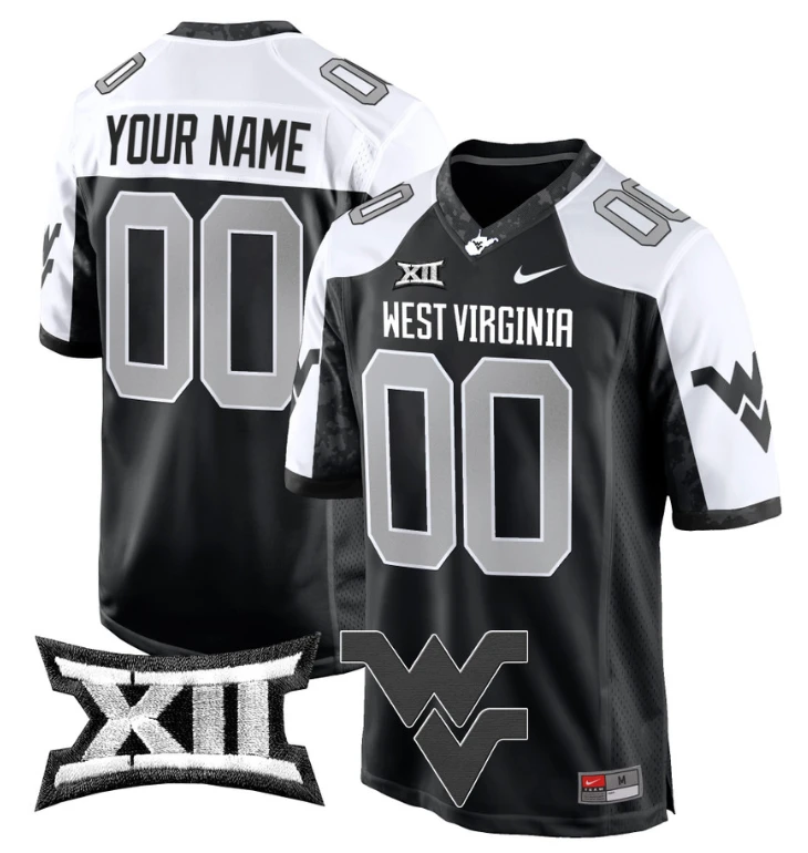 Custom West Virginia Mountaineers Jersey Name, Number Game Football Alternate by My Store