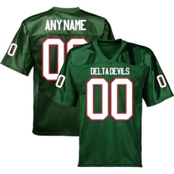 Custom Mississippi Valley State Delta Devils Jersey Name and Number NCAA College Football by My Store