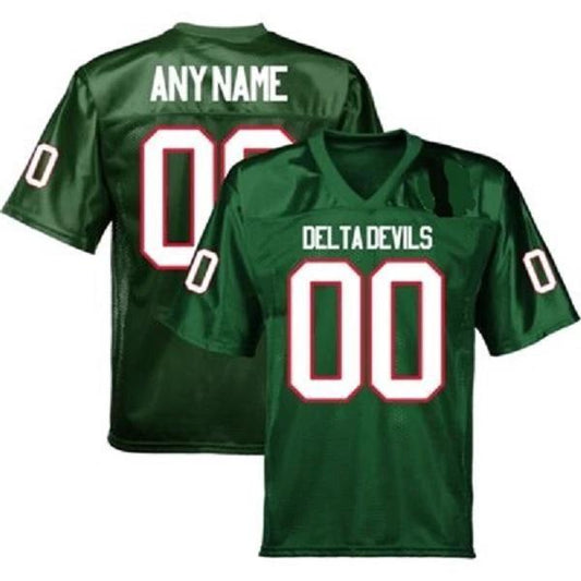 Custom Mississippi Valley State Delta Devils Jersey Name and Number NCAA College Football by My Store