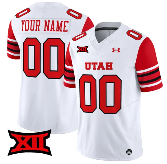 Custom Utah Utes Jersey Name and Number Vapor Limited College Football Stitched White by My Store