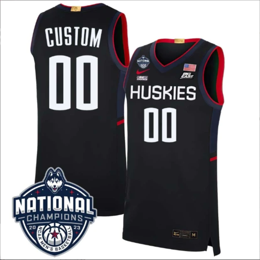 Custom UConn Huskies Jersey Name and Number 2023 National Champions College Basketball by My store basketball