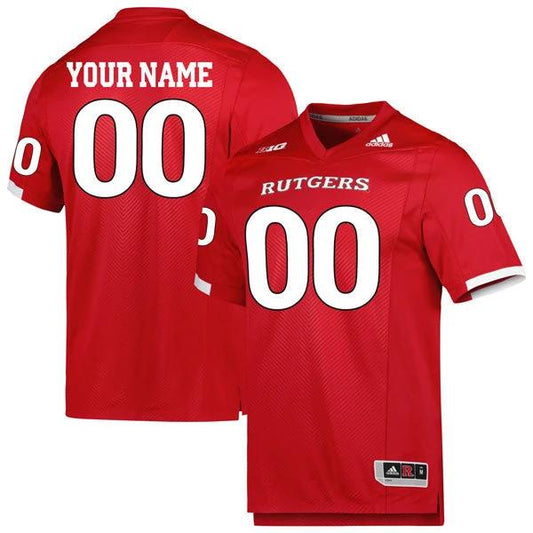 Custom Rutgers Scarlet Knights Jersey Name and Number College Football Scarlet Alternate Game – All Stitched by My Store