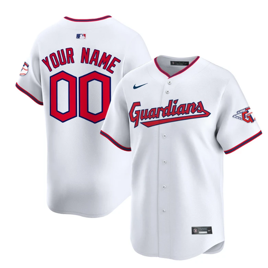 Custom Cleveland Guardians Jersey 2025 Vapor Premier Limited All Stitched White by My Store