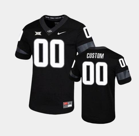 Custom Iowa State Cyclones Jersey Name and Number NCAA College Football Black Untouchable by My Store