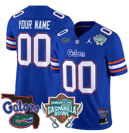 Custom Florida Gators Jersey 2025 Gasparilla Bowl Patch Football Royal by My Store