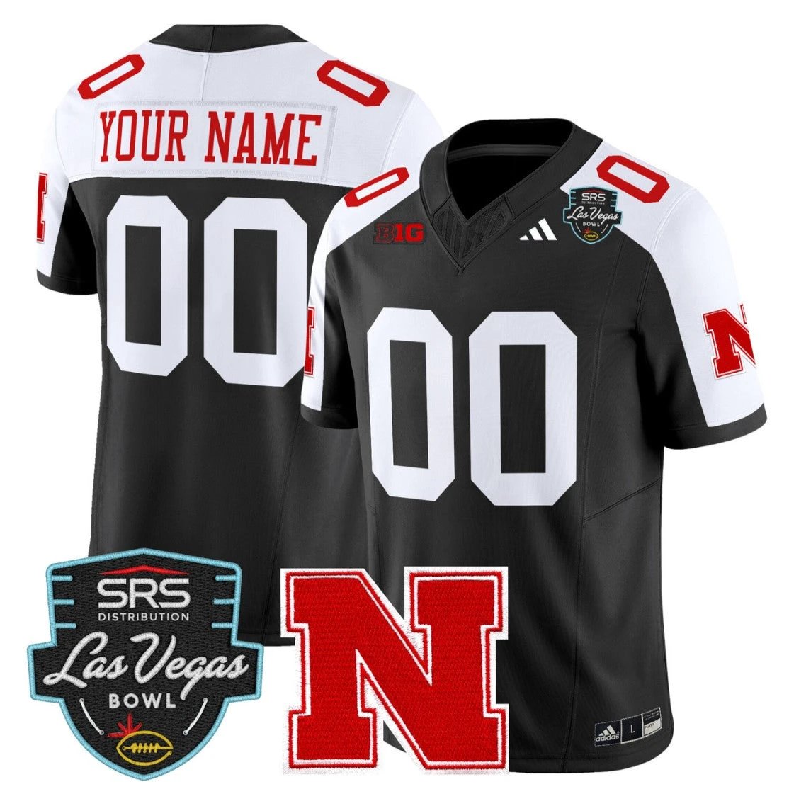 Custom Nebraska Cornhuskers Jersey 2025 Las Vegas Bowl Limited Stitched by My Store NCAA Football Jerseys