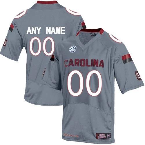 Custom South Carolina Gamecocks Jersey Name and Number College NCAA Football Grey by My Store