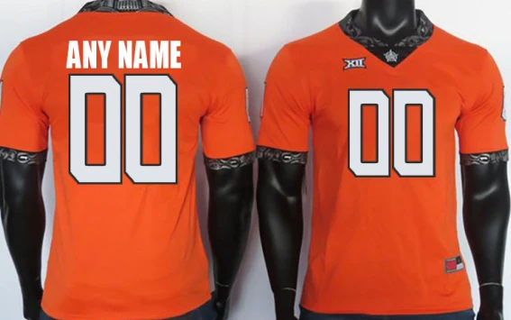 Custom Oklahoma State Cowboys Jersey Name and Number NCAA College Football Replica Orange by My Store