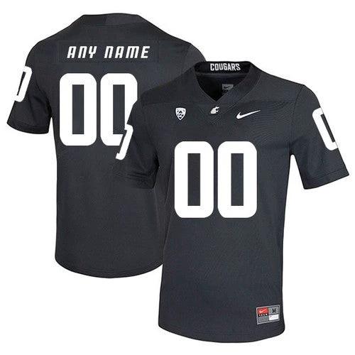 Custom Washington State Cougars Jersey Name and Number NCAA College Football Black by My Store