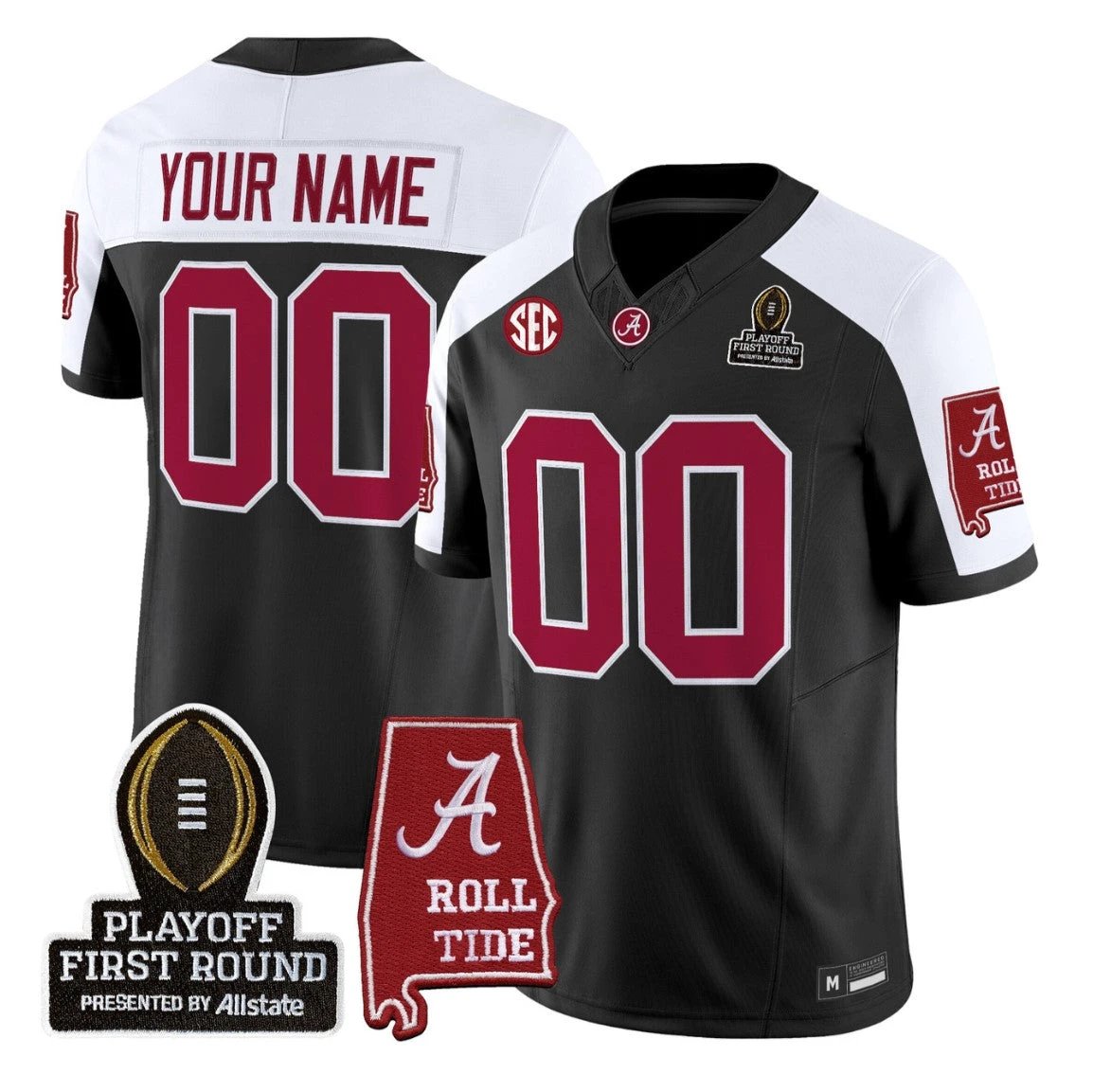 Custom Alabama Crimson Tide Jersey 2025 Playoff First Round Stitched by My Store NCAA Football Jerseys
