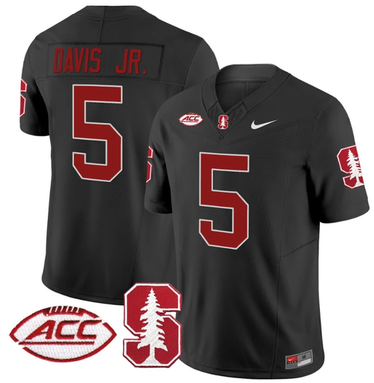 Chris Davis Jr Jersey #5 Stanford Cardinal Vapor Limited College Football Stitched Black by My Store