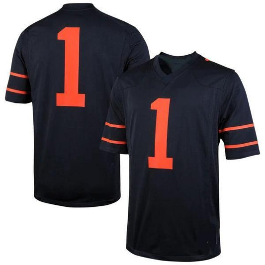 Custom Princeton Tigers Jersey Name and Number NCAA College Football Navy by My Store