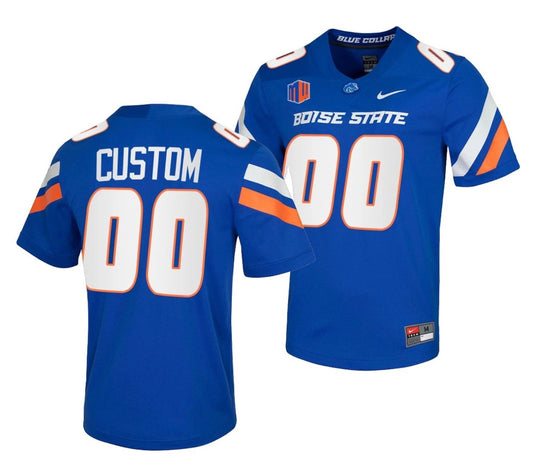 Custom Boise State Broncos Jersey Name and Number NCAA College Football Untouchable Royal by My Store