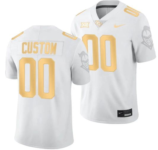 Custom UCF Knights Light Jersey Name and Number White Golden College Football 2023 by My Store