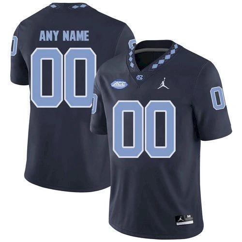 Custom North Carolina Tar Heels Jersey Name and Number NCAA College Football Navy by My Store