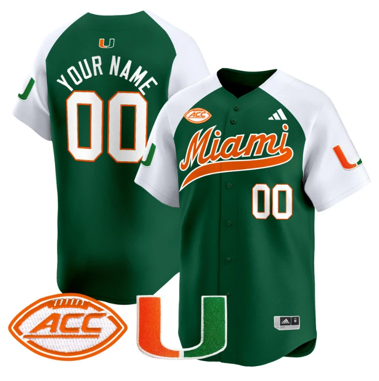 Custom Miami Hurricanes Jersey Name, Number 2024 Baseball Orange Alternate by My Store