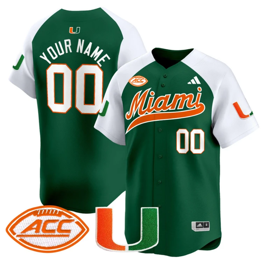 Custom Miami Hurricanes Jersey Name, Number 2024 Baseball Orange Alternate by My Store
