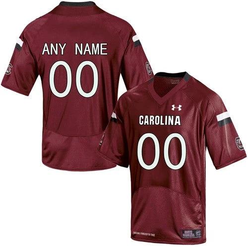Custom South Carolina Gamecocks Jersey Name and Number College NCAA Football Replica Red by My Store