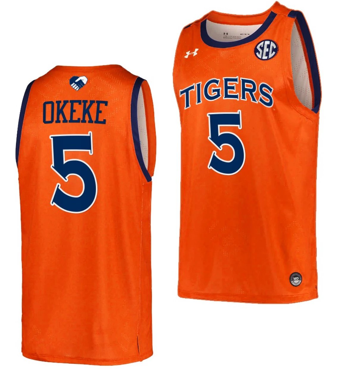 Chuma Okeke Jersey Auburn Tigers College Basketball #5 by My store basketball