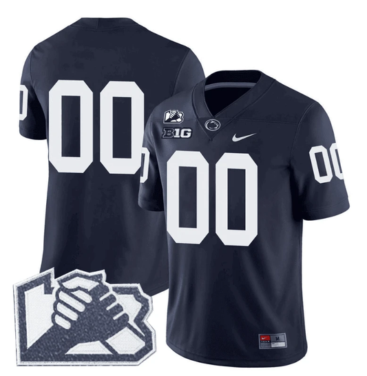 Custom Penn State Nittany Lions Jersey Unity Patch Vapor Limited Stitched Navy by NCAA Football Jersey