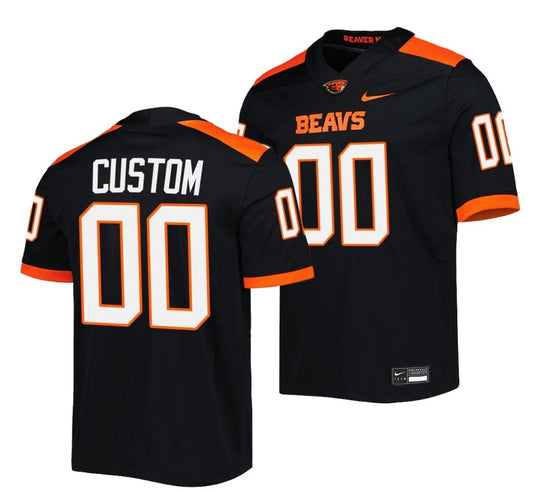 Custom Oregon State Beavers Jersey Name and Number NCAA College Football Untouchable Black by My Store