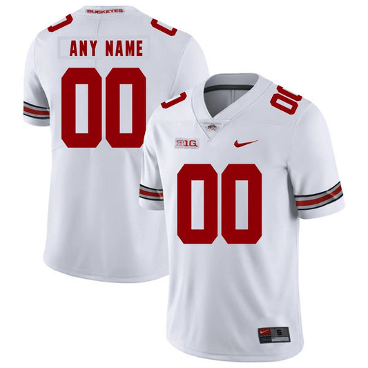 Custom Ohio State Buckeyes Jersey Name and Number NCAA College Football Big Patch White by My Store
