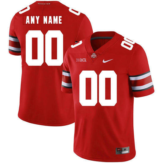 Custom Ohio State Buckeyes Jersey Name and Number NCAA College Football Big Patch Red by My Store
