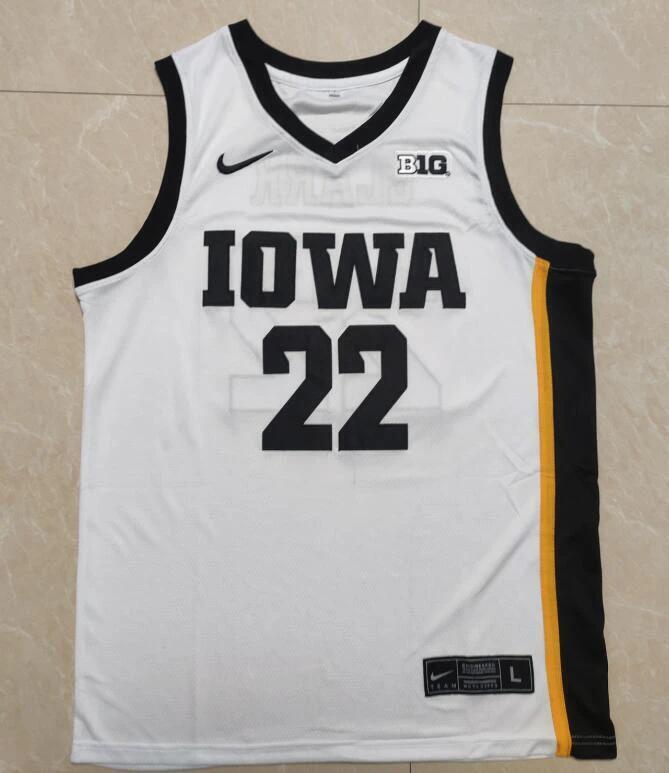 Caitlin Clark Jersey #22 Iowa Hawkeyes College Basketball Stitched White by My store basketball