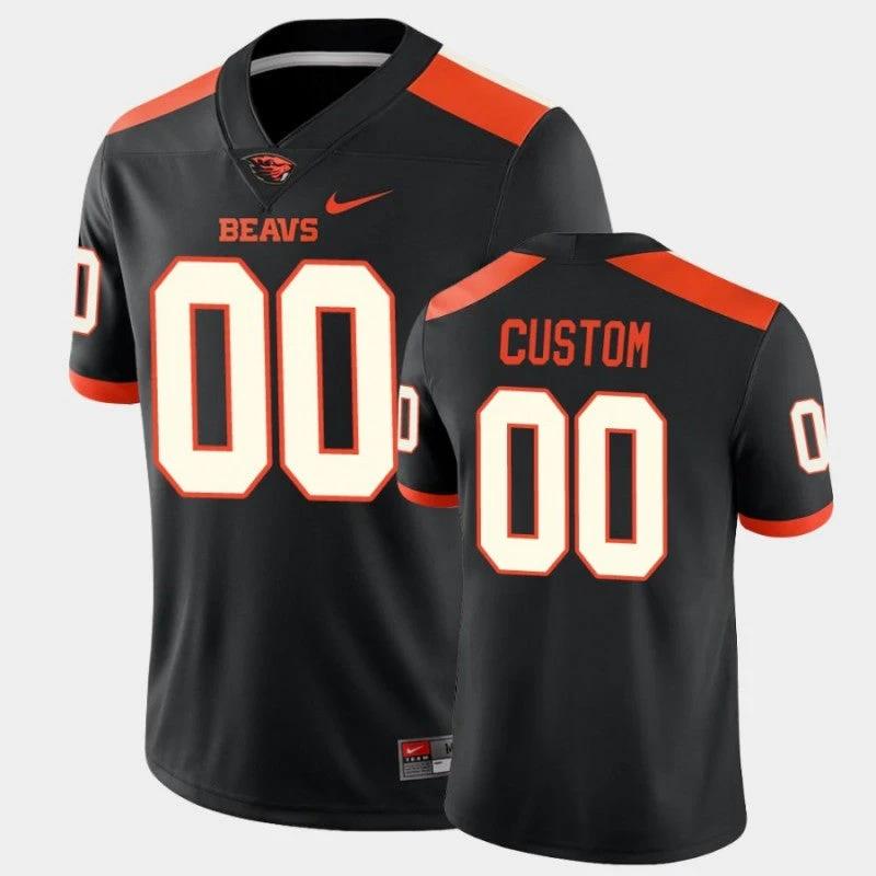 Custom Oregon State Beavers Jersey Name and Number NCAA College Football Replica Black by My Store