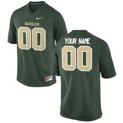 Custom Baylor Bears Jersey Name and Number NCAA College Football Green Replica by My Store