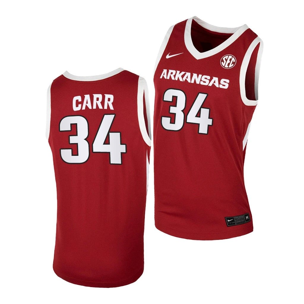 Chrissy Carr Jersey Arkansas Razorbacks College Basketball NCAA eligibility Jersey 2023 WNBA Draft Red #34 by My store basketball