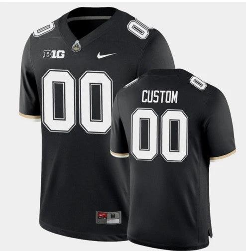 Custom Purdue Boilermakers Jersey Name and Number NCAA College Football Black by My Store
