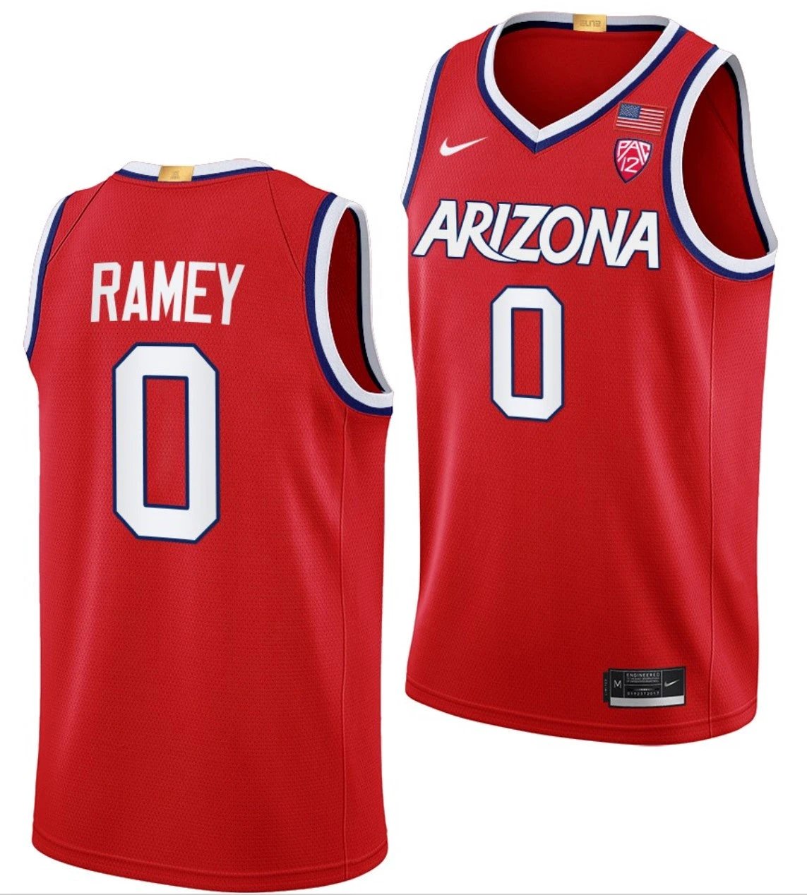 Courtney Ramey Jersey Arizona Wildcats College Basketball Maui Invitational Champs #0 by My store basketball