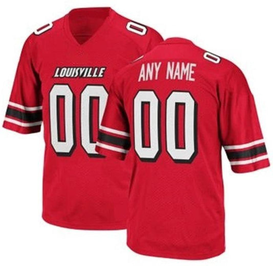Custom Louisville Cardinals Jersey Name and Number NCAA College Football Style 4 by My Store
